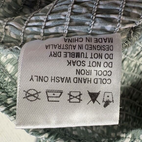 Ambiance Women's Size Medium Green Short Sleeve Lace Up Body Suit - Picture 4 of 16